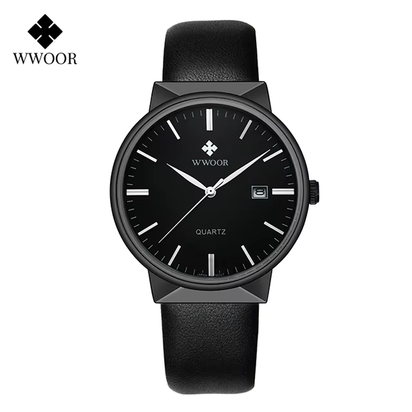 Men Simple Slim Watches Luxury Brand Gold Steel Mesh Ultra Thin Waterproof Date Wrist Watch Men Golden Clock with Box Pack