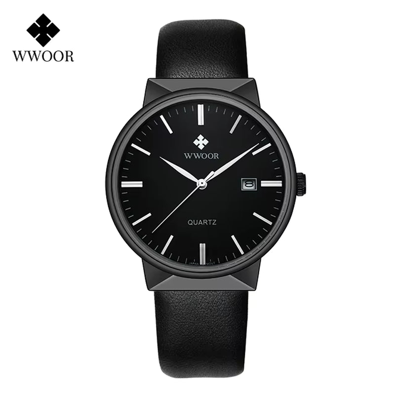 Men Simple Slim Watches Luxury Brand Gold Steel Mesh Ultra Thin Waterproof Date Wrist Watch Men Golden Clock with Box Pack