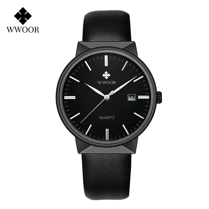 Men Simple Slim Watches Luxury Brand Gold Steel Mesh Ultra Thin Waterproof Date Wrist Watch Men Golden Clock with Box Pack